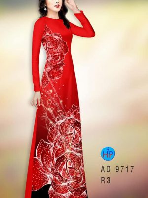 Vải áo dài hoa in 3D kiểu mới AD 9717 22 1596513825 597 Vai ao dai hoa in 3D kieu moi AD 9717
