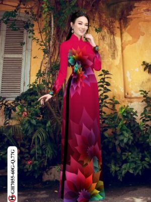 Vải áo dài hoa in 3D thiết kế 2020 AD GH7055 18 1596515277 936 Vai ao dai hoa in 3D thiet ke 2020 AD