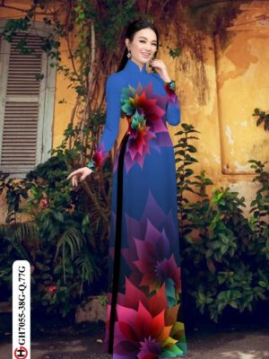Vải áo dài hoa in 3D thiết kế 2020 AD GH7055 20 1596515278 115 Vai ao dai hoa in 3D thiet ke 2020 AD