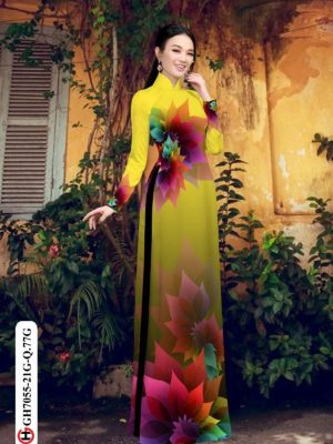 Vải áo dài hoa in 3D thiết kế 2020 AD GH7055 25 1596515278 342 Vai ao dai hoa in 3D thiet ke 2020 AD