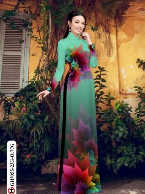 Vải áo dài hoa in 3D thiết kế 2020 AD GH7055 24 1596515278 451 Vai ao dai hoa in 3D thiet ke 2020 AD