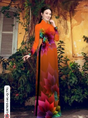 Vải áo dài hoa in 3D thiết kế 2020 AD GH7055 27 1596515279 358 Vai ao dai hoa in 3D thiet ke 2020 AD