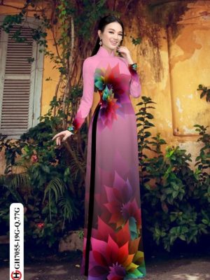 Vải áo dài hoa in 3D thiết kế 2020 AD GH7055 26 1596515279 667 Vai ao dai hoa in 3D thiet ke 2020 AD