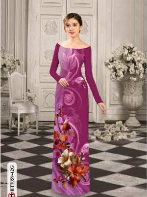 Vải áo dài hoa in 3D mới ra AD HT7059 19 1596515585 612 Vai ao dai hoa in 3D moi ra AD HT7059