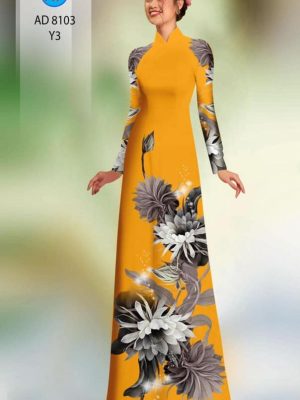 Vải áo dài hoa in 3D mới ra AD 8103 23 1596516131 583 Vai ao dai hoa in 3D moi ra AD 8103