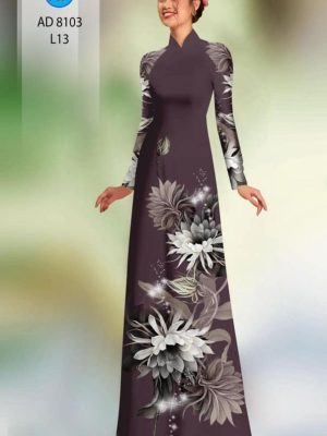 Vải áo dài hoa in 3D mới ra AD 8103 24 1596516131 748 Vai ao dai hoa in 3D moi ra AD 8103