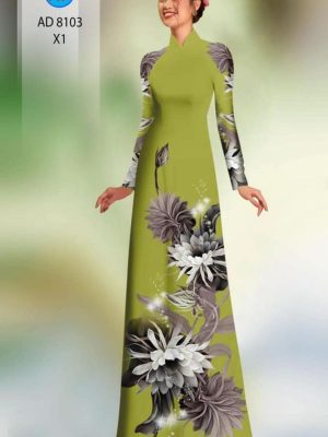 Vải áo dài hoa in 3D mới ra AD 8103 31 1596516132 210 Vai ao dai hoa in 3D moi ra AD 8103