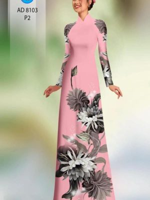 Vải áo dài hoa in 3D mới ra AD 8103 25 1596516132 307 Vai ao dai hoa in 3D moi ra AD 8103