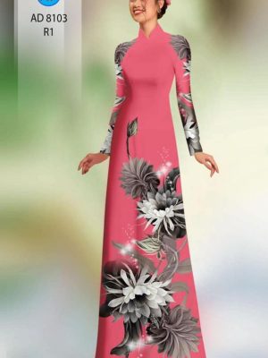 Vải áo dài hoa in 3D mới ra AD 8103 28 1596516132 700 Vai ao dai hoa in 3D moi ra AD 8103
