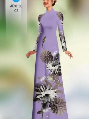Vải áo dài hoa in 3D mới ra AD 8103 32 1596516133 72 Vai ao dai hoa in 3D moi ra AD 8103