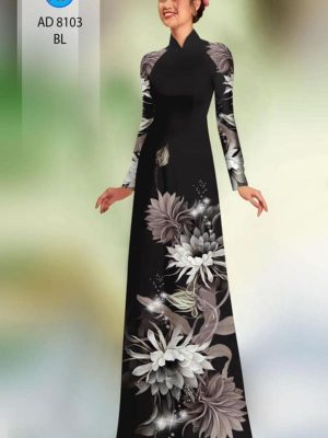 Vải áo dài hoa in 3D mới ra AD 8103 38 1596516133 745 Vai ao dai hoa in 3D moi ra AD 8103
