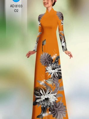 Vải áo dài hoa in 3D mới ra AD 8103 36 1596516133 815 Vai ao dai hoa in 3D moi ra AD 8103