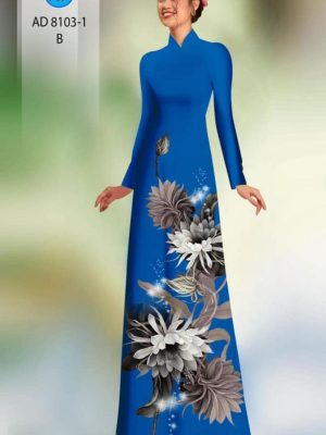 Vải áo dài hoa in 3D mới ra AD 8103 35 1596516133 871 Vai ao dai hoa in 3D moi ra AD 8103