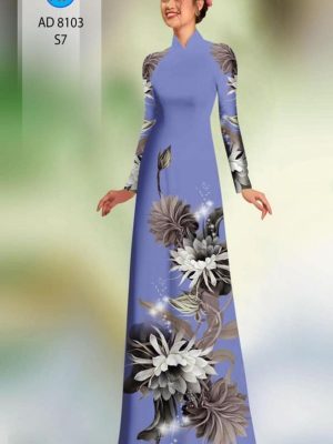 Vải áo dài hoa in 3D mới ra AD 8103 39 1596516134 0 Vai ao dai hoa in 3D moi ra AD 8103