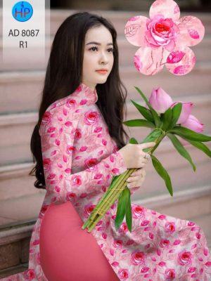 Vải áo dài hoa hồng đều kiểu mới AD 8087 29 1596516263 866 Vai ao dai hoa hong deu kieu moi AD 8087