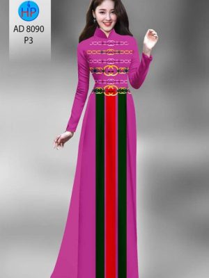 Vải áo dài in hoa văn Channel thiết kế 2020 AD 8090 30 1596516389 646 Vai ao dai in hoa van Channel thiet ke 2020