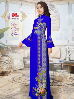 Vải Áo Dài Lụa Ngọc Mai Hoa Văn thiết kế 2020 AD DL9146 39 1596615782 818 Vai Ao Dai Lua Ngoc Mai Hoa Van thiet ke