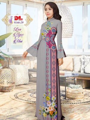 Vải Áo Dài Lụa Ngọc Mai Hoa Văn thiết kế 2020 AD DL9146 46 1596615783 24 Vai Ao Dai Lua Ngoc Mai Hoa Van thiet ke