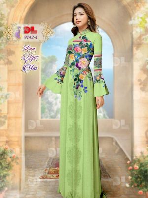 Vải Áo Dài Lụa Ngọc Mai Hoa In 3D mới ra AD DL9142 33 1596615939 120 Vai Ao Dai Lua Ngoc Mai Hoa In 3D moi