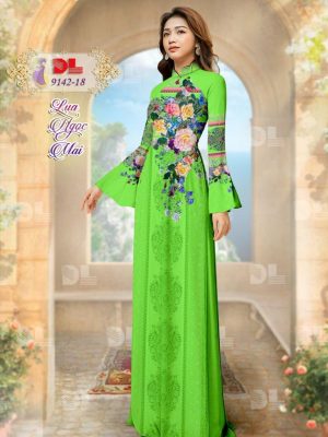 Vải Áo Dài Lụa Ngọc Mai Hoa In 3D mới ra AD DL9142 32 1596615939 812 Vai Ao Dai Lua Ngoc Mai Hoa In 3D moi
