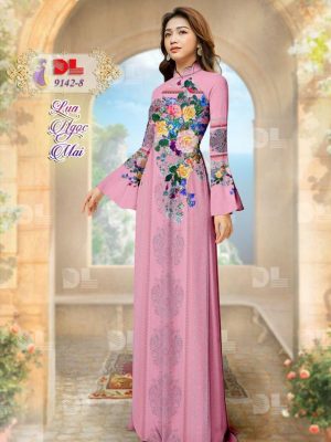 Vải Áo Dài Lụa Ngọc Mai Hoa In 3D mới ra AD DL9142 37 1596615940 779 Vai Ao Dai Lua Ngoc Mai Hoa In 3D moi