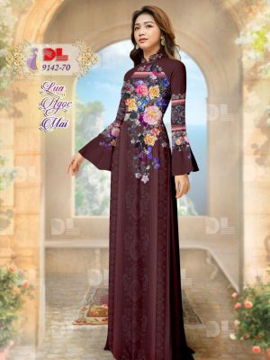 Vải Áo Dài Lụa Ngọc Mai Hoa In 3D mới ra AD DL9142 45 1596615941 626 Vai Ao Dai Lua Ngoc Mai Hoa In 3D moi