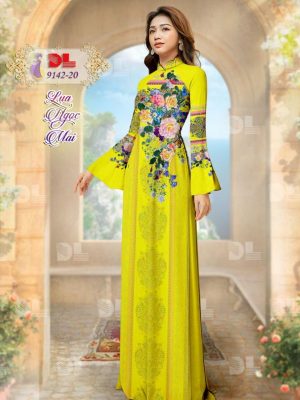 Vải Áo Dài Lụa Ngọc Mai Hoa In 3D mới ra AD DL9142 41 1596615941 764 Vai Ao Dai Lua Ngoc Mai Hoa In 3D moi
