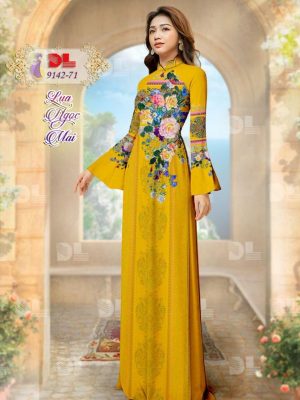 Vải Áo Dài Lụa Ngọc Mai Hoa In 3D mới ra AD DL9142 47 1596615942 762 Vai Ao Dai Lua Ngoc Mai Hoa In 3D moi
