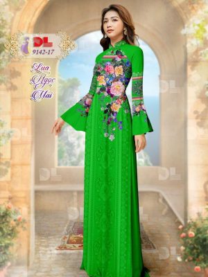Vải Áo Dài Lụa Ngọc Mai Hoa In 3D mới ra AD DL9142 58 1596615944 399 Vai Ao Dai Lua Ngoc Mai Hoa In 3D moi