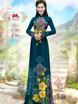 Vải Áo Dài Lụa Ngọc Mai Hoa Văn kiểu mới AD DL9144 41 1596616305 8 Vai Ao Dai Lua Ngoc Mai Hoa Van kieu moi
