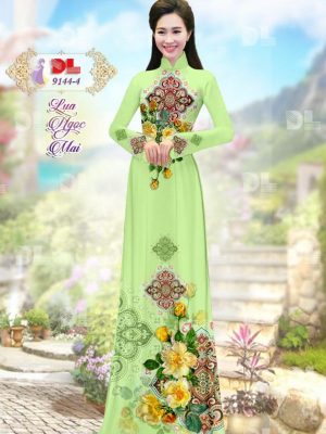 Vải Áo Dài Lụa Ngọc Mai Hoa Văn kiểu mới AD DL9144 44 1596616306 392 Vai Ao Dai Lua Ngoc Mai Hoa Van kieu moi
