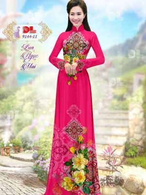 Vải Áo Dài Lụa Ngọc Mai Hoa Văn kiểu mới AD DL9144 49 1596616307 30 Vai Ao Dai Lua Ngoc Mai Hoa Van kieu moi