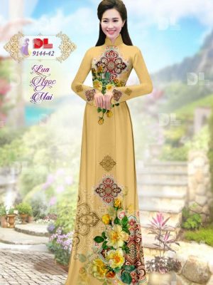 Vải Áo Dài Lụa Ngọc Mai Hoa Văn kiểu mới AD DL9144 53 1596616307 39 Vai Ao Dai Lua Ngoc Mai Hoa Van kieu moi