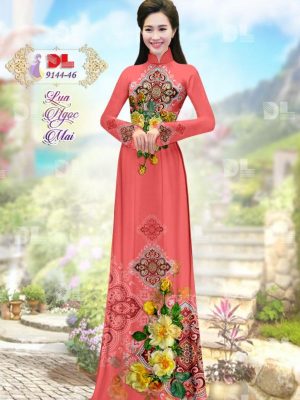 Vải Áo Dài Lụa Ngọc Mai Hoa Văn kiểu mới AD DL9144 54 1596616307 97 Vai Ao Dai Lua Ngoc Mai Hoa Van kieu moi