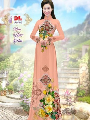 Vải Áo Dài Lụa Ngọc Mai Hoa Văn kiểu mới AD DL9144 58 1596616308 195 Vai Ao Dai Lua Ngoc Mai Hoa Van kieu moi