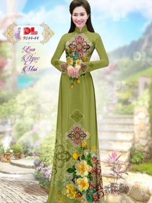Vải Áo Dài Lụa Ngọc Mai Hoa Văn kiểu mới AD DL9144 59 1596616308 487 Vai Ao Dai Lua Ngoc Mai Hoa Van kieu moi
