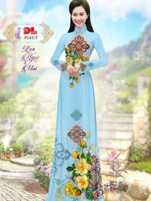 Vải Áo Dài Lụa Ngọc Mai Hoa Văn kiểu mới AD DL9144 57 1596616308 659 Vai Ao Dai Lua Ngoc Mai Hoa Van kieu moi