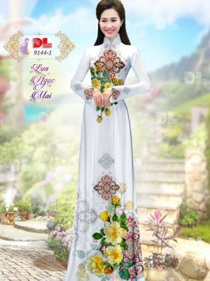 Vải Áo Dài Lụa Ngọc Mai Hoa Văn kiểu mới AD DL9144 63 1596616309 329 Vai Ao Dai Lua Ngoc Mai Hoa Van kieu moi