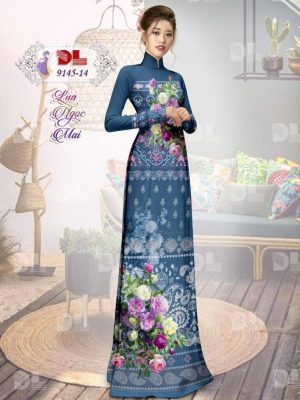 Vải Áo Dài Lụa Ngọc Mai Hoa In 3D kiểu mới AD DL9145 33 1596616481 2 Vai Ao Dai Lua Ngoc Mai Hoa In 3D kieu