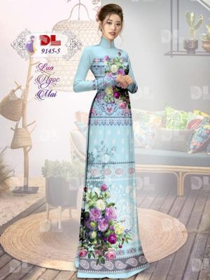 Vải Áo Dài Lụa Ngọc Mai Hoa In 3D kiểu mới AD DL9145 36 1596616481 363 Vai Ao Dai Lua Ngoc Mai Hoa In 3D kieu