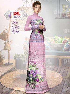 Vải Áo Dài Lụa Ngọc Mai Hoa In 3D kiểu mới AD DL9145 32 1596616481 51 Vai Ao Dai Lua Ngoc Mai Hoa In 3D kieu