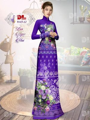 Vải Áo Dài Lụa Ngọc Mai Hoa In 3D kiểu mới AD DL9145 43 1596616482 70 Vai Ao Dai Lua Ngoc Mai Hoa In 3D kieu