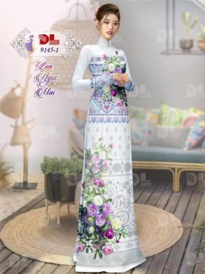 Vải Áo Dài Lụa Ngọc Mai Hoa In 3D kiểu mới AD DL9145 41 1596616482 819 Vai Ao Dai Lua Ngoc Mai Hoa In 3D kieu
