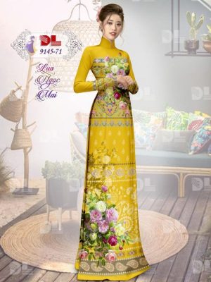 Vải Áo Dài Lụa Ngọc Mai Hoa In 3D kiểu mới AD DL9145 45 1596616483 874 Vai Ao Dai Lua Ngoc Mai Hoa In 3D kieu