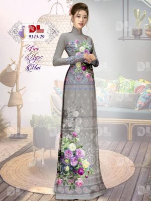 Vải Áo Dài Lụa Ngọc Mai Hoa In 3D kiểu mới AD DL9145 47 1596616483 941 Vai Ao Dai Lua Ngoc Mai Hoa In 3D kieu