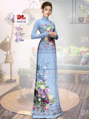 Vải Áo Dài Lụa Ngọc Mai Hoa In 3D kiểu mới AD DL9145 59 1596616485 842 Vai Ao Dai Lua Ngoc Mai Hoa In 3D kieu