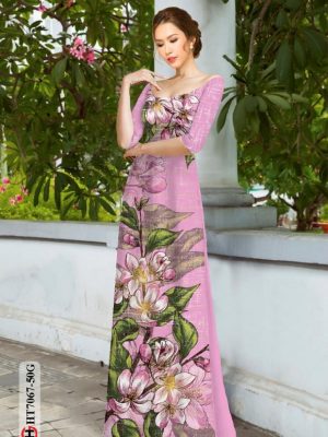 Vải áo dài hoa in 3D mới ra AD HT7067 23 1596616573 85 Vai ao dai hoa in 3D moi ra AD HT7067