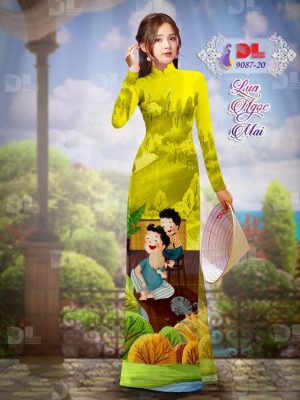 Vải Áo Dài Lụa Ngọc Mai Tình Cha Con thiết kế 2020 AD 9087 32 1596680680 12 Vai Ao Dai Lua Ngoc Mai Tinh Cha Con thiet