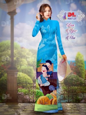 Vải Áo Dài Lụa Ngọc Mai Tình Cha Con thiết kế 2020 AD 9087 29 1596680680 328 Vai Ao Dai Lua Ngoc Mai Tinh Cha Con thiet