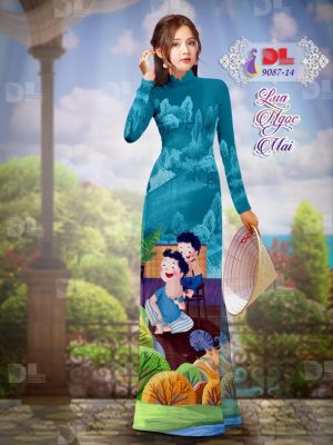 Vải Áo Dài Lụa Ngọc Mai Tình Cha Con thiết kế 2020 AD 9087 28 1596680680 599 Vai Ao Dai Lua Ngoc Mai Tinh Cha Con thiet